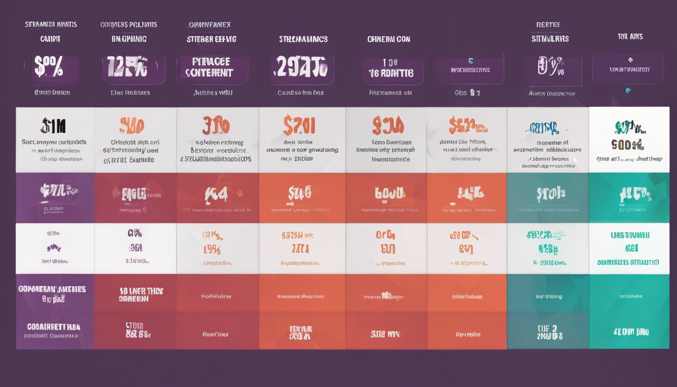 découvrez notre comparaison des plateformes de streaming en 2024 et trouvez celles qui offrent le meilleur rapport qualité-prix. analyse des tarifs, catalogues et avantages pour un choix éclairé.